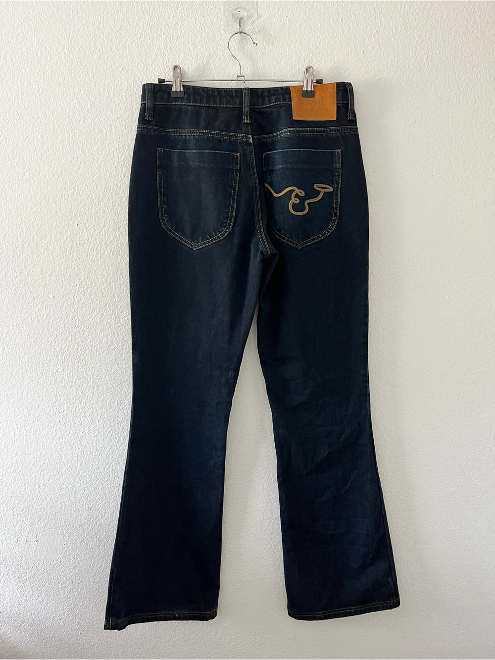 Elwood Bootcut Flare Denim Midnight Indigo Size 28 - Picture 4 of 7